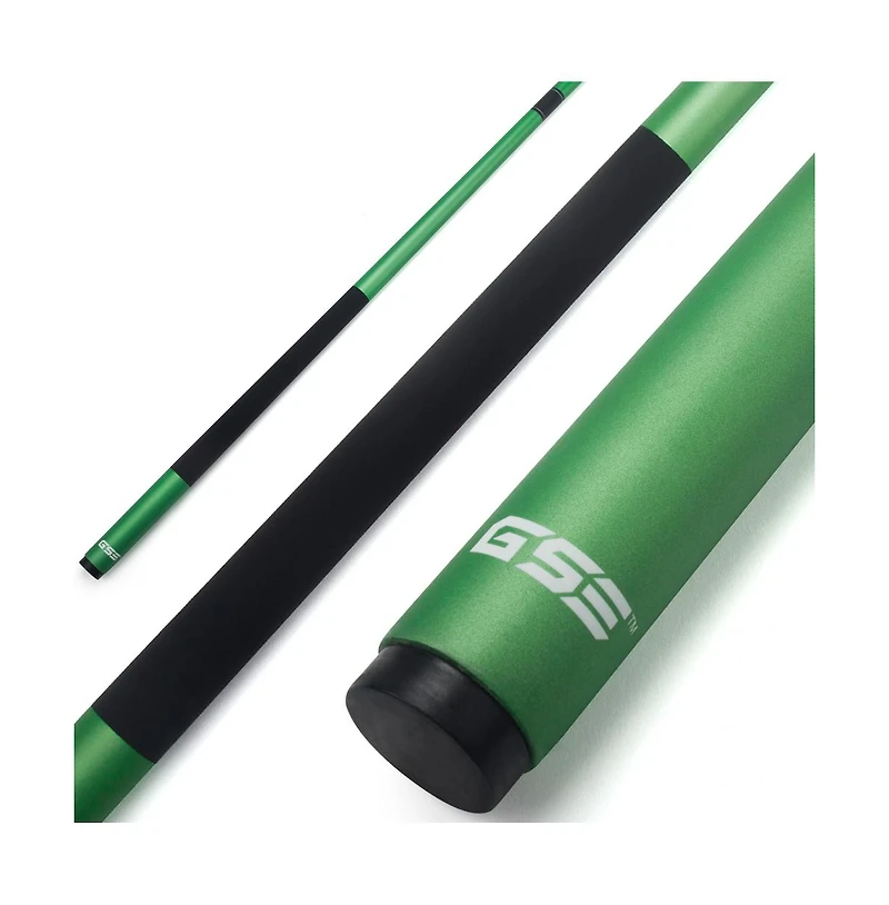 Gse Games & Sports Expert 58" 2-Piece Matte Fiberglass Graphite Composite Billiard Pool Cue Stick for Men/Women
