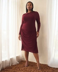 Estelle Plus Annalise Mesh Midi Skirt