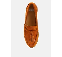 Rhone Tassels Detail Suede Loafers