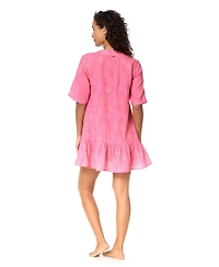 Raisins Women's Sol V-Neck Button-Front Cover-Up Swim Dress