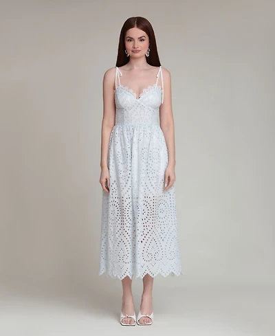 Avec Les Filles Women's Sweetheart Neck Midi Dress