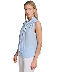 Calvin Klein Women's Sleeveless Pleated Top