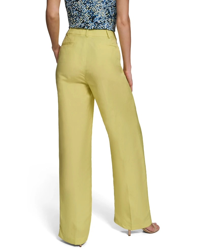 Calvin Klein Women's Mid-Rise Wide-Leg Pants