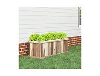 Slickblue Wooden Rectangular Planter Box with Drainage