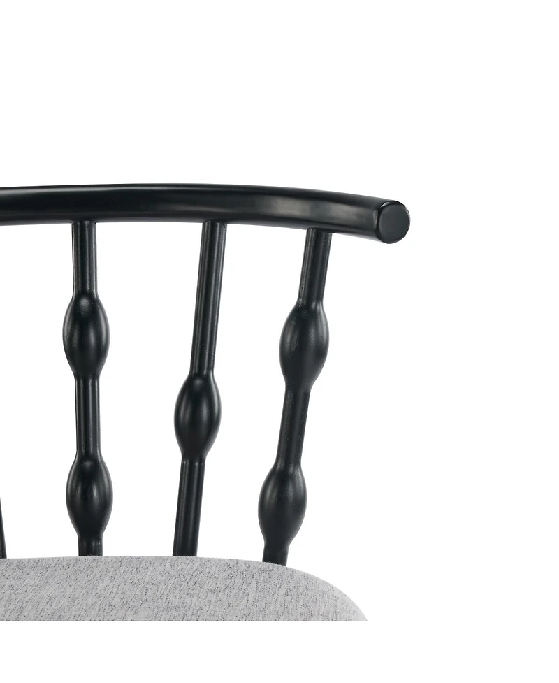 Streamdale Furniture Modern Hourglass Back Rubberwood Bar Stool - Set of 2