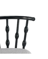 Streamdale Furniture Modern Hourglass Back Rubberwood Bar Stool - Set of 2