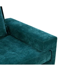 Streamdale Furniture Chenille Upholstered Armchair with Wide Armrests