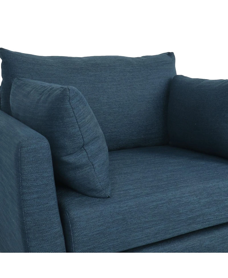 Streamdale Furniture Fabric Club Chair with Birch Wood Legs