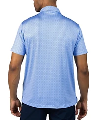 Tailorbyrd Men's Captains Wheel Printed Performance Polo