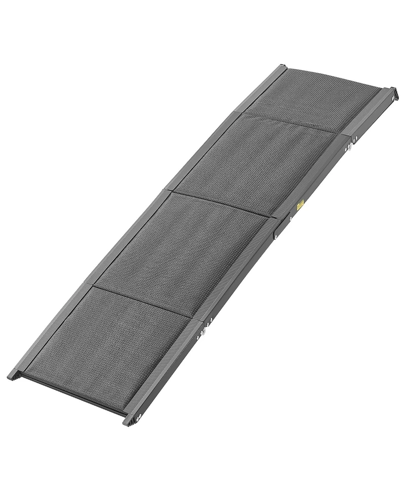 Aostirmotor 71" Extra-Long Folding Dog Ramp for Cars – Non-Slip Surface Supports up to 250 lbs, Portable Pet Ramp for SUVs & Trucks
