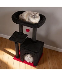 Aronkl Cat Tree Kitten Tower Indoor Condo Sisal Posts Jump Platform Activity Center Play House