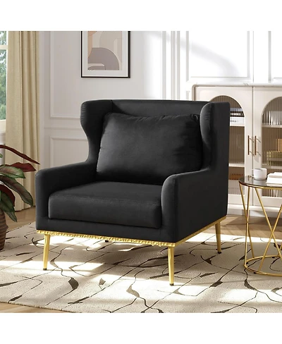 Streamdale Furniture Modern Velvet Accent Armchair