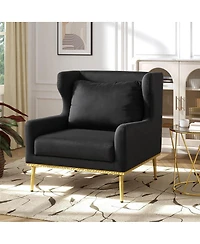 Streamdale Furniture Modern Velvet Accent Armchair