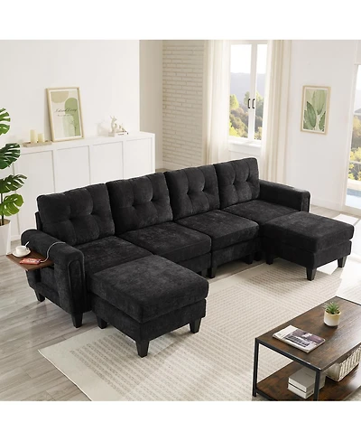 Streamdale Furniture Modern U-shaped Sectional Sofa
