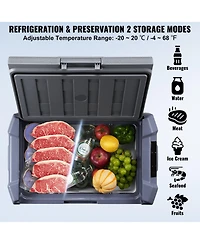 Mecale 15 L 12 Volt Single Zone Car Refrigerator with -4°F to 68°F Range
