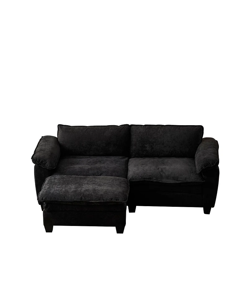 Streamdale Furniture Streamdale Living Room Furniture Big Loveseat Luxury Couch with Ottoman