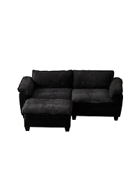 Streamdale Furniture Streamdale Living Room Furniture Big Loveseat Luxury Couch with Ottoman