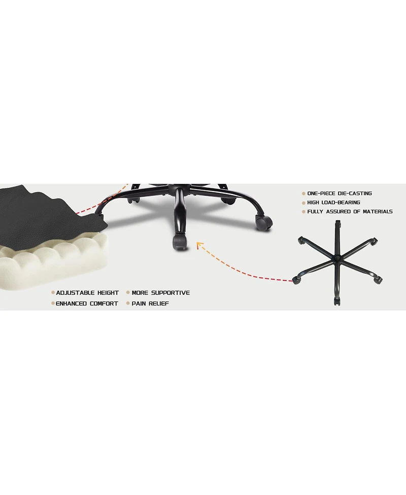 Streamdale Furniture Homall Ergonomic Gaming Chair with Headrest and Lumbar Pillow