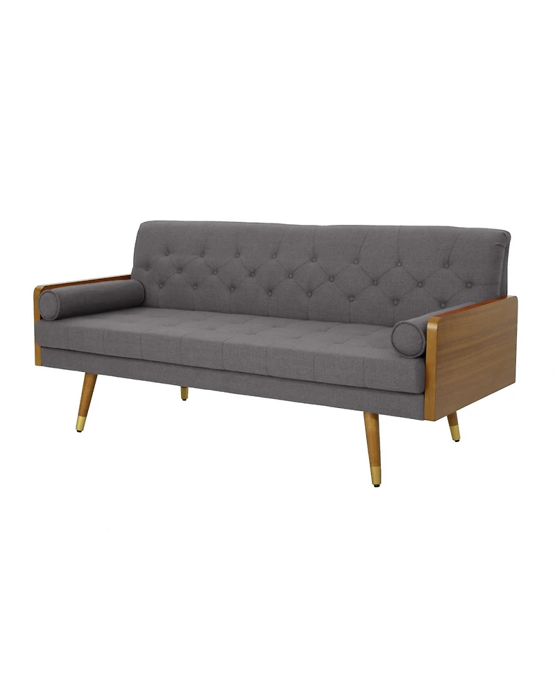Streamdale Furniture Aidan Mid Century Modern Tufted Fabric Sofa