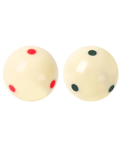 Gse Games & Sports Expert 2 1/4-Inch 6 Green Dot & 6 Red Dot Training Cue Ball, Aaa-Grade Pro Cup Billiard Cue Ball