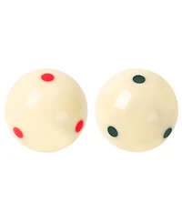 Gse Games & Sports Expert 2 1/4-Inch 6 Green Dot & 6 Red Dot Training Cue Ball, Aaa-Grade Pro Cup Billiard Cue Ball