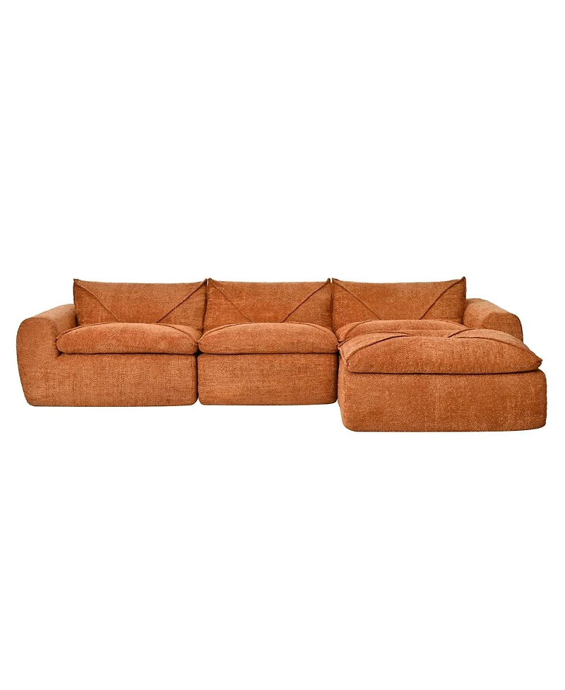 Streamdale Furniture Legless Sofa with High Density Foam, No Assembly Required, Free Combination