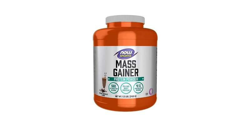 Now Foods Mass Gainer Protein Powder Creamy Chocolate, 5.5 Lbs