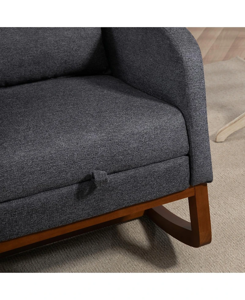 Streamdale Furniture Modern Rocking Chair with Footrest