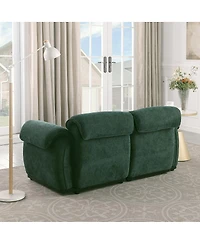 Streamdale Furniture 68.5" Modular Chenille Sofa with Iron Frame - Living Room/Bedroom