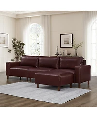 Streamdale Furniture Streamdale Modern Luxury Sectional Sofa Couch Quality Upholstery Pu Leather