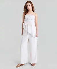 And Now This Women's Asymmetric Lace-Trim Top, Macy's Exclusive