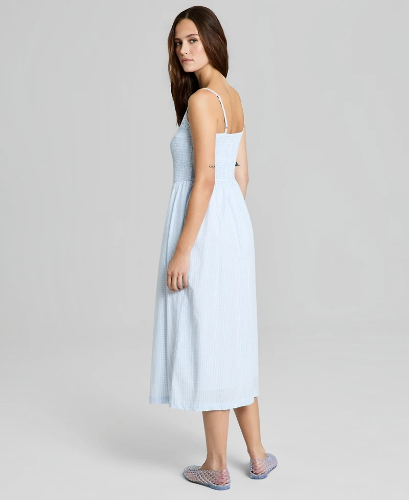 And Now This Petite Scoop Neck Smocked Midi Dress, Macy's Exclusive