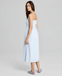 And Now This Petite Scoop Neck Smocked Midi Dress, Macy's Exclusive