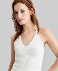 And Now This Women's Halter V-Neck Knit Tank Top, Macy's Exclusive