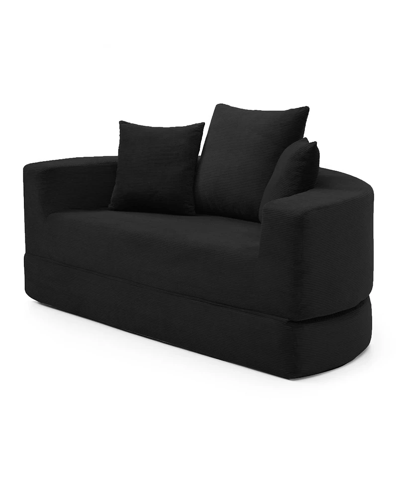 Streamdale Furniture Convertible Sofa Couch Bed, Multi-functional, Adjustable Futon for Apartment