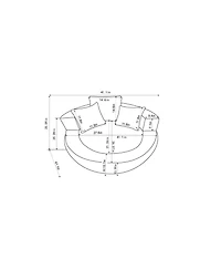 Streamdale Furniture Streamdale Foam Bean Bag Chair w/ Soft Chenille Cover