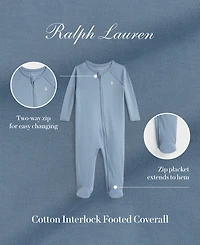 Polo Ralph Lauren Baby Boys' Interlock Footed Coverall