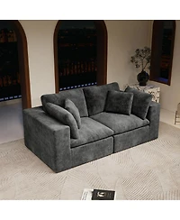 Streamdale Furniture Streamdale Modular Sectional Sofa Seat, Upholstered Couch for Living Room, 2PC Free Combination