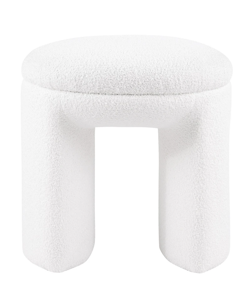 Emery 18" U-Shaped Upholstered Ottoman