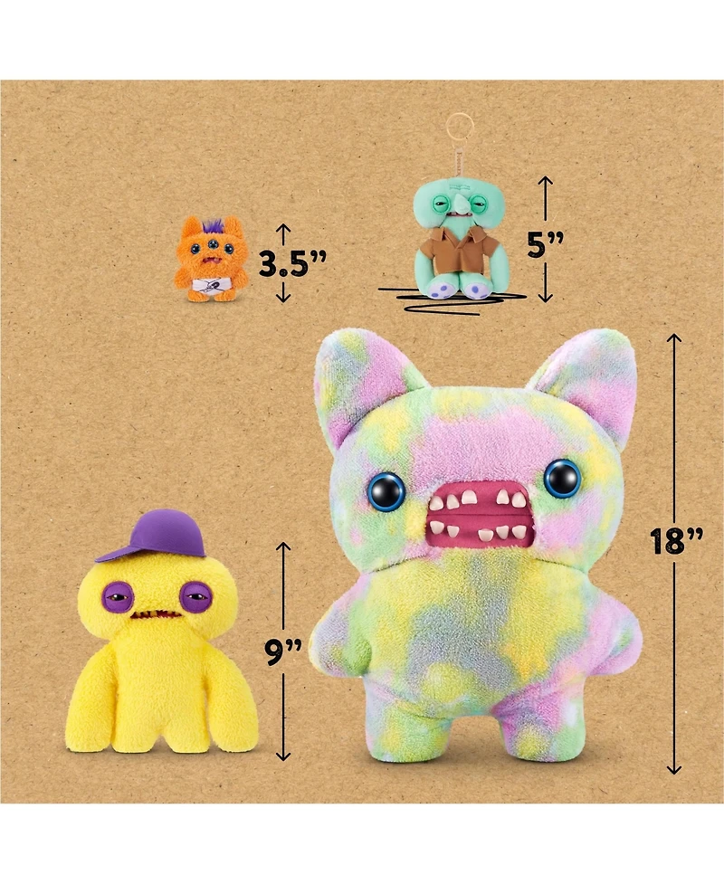 Fuggler Zuru SpongeBob Plankton 5 Inch Keyring Plush Funny Ugly Monster