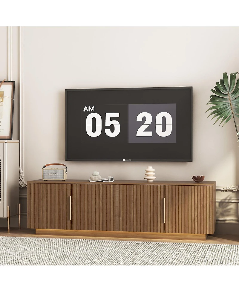 Streamdale Furniture Tv Stand with 16 Color LEDs