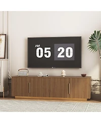 Streamdale Furniture Tv Stand with 16 Color LEDs