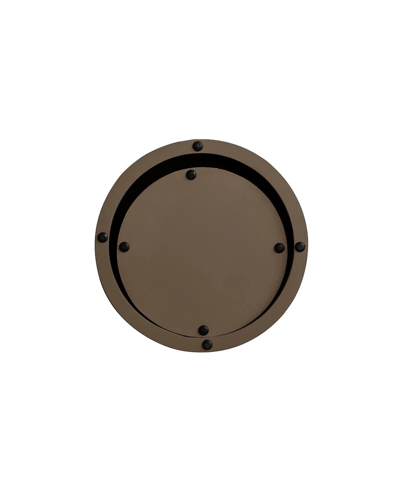 Streamdale Furniture Nesting Coffee Table Set of 2, Modern Round Wooden Accent Tables for Small Spaces