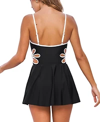 Cupshe Women's V-Neck Adjustable Strap Swimwear dress