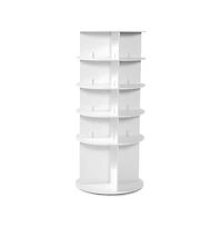 Slickblue 5-Tier Rotating Shoe Rack 360° Spinning Carousel