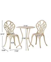 Streamdale Furniture Vintage Bistro Set - Table & 2 Chairs