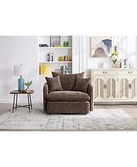 Streamdale Furniture Swivel Accent Chair with Pillows