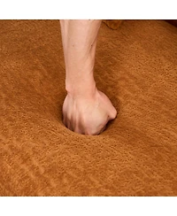 Streamdale Furniture Boneless L-Shape Sectional Sofa with Curved Chaise, Modular Chenille Couch