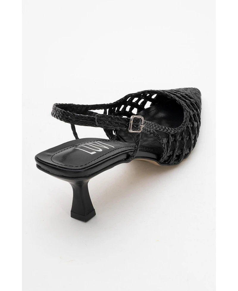 Prologue Shoes Women's Heaven Knitted Pointed Toe Pump