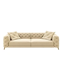 Streamdale Furniture Apricot 3-in-1 Convertible Sleeper Sofa, Pull Out Sofa Bed, Modern Couch
